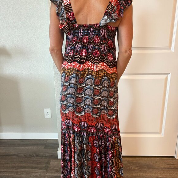 Anthropologie Boho Dress with Vibrant Print and Design - Picture 3 of 4